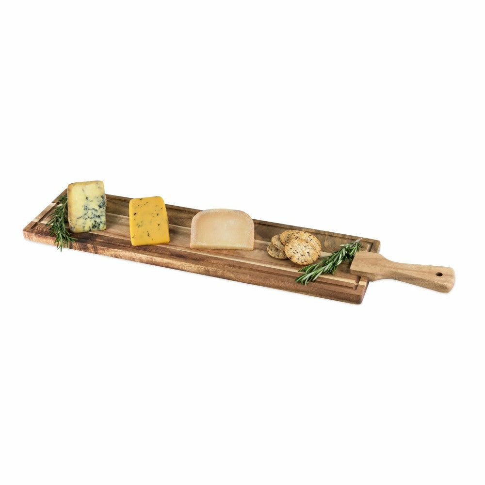 Plow & Hearth Rustic Acacia Wood Tapas Board