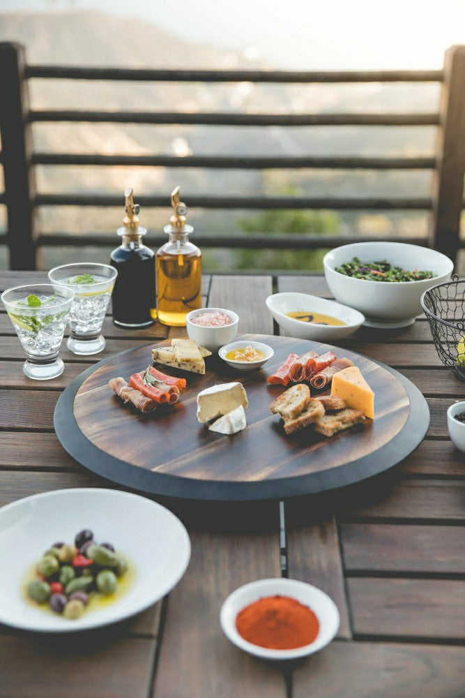 Plow & Hearth Lazy Susan Serving Tray