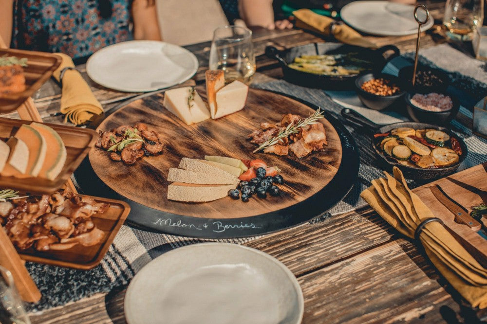 Plow & Hearth Lazy Susan Serving Tray