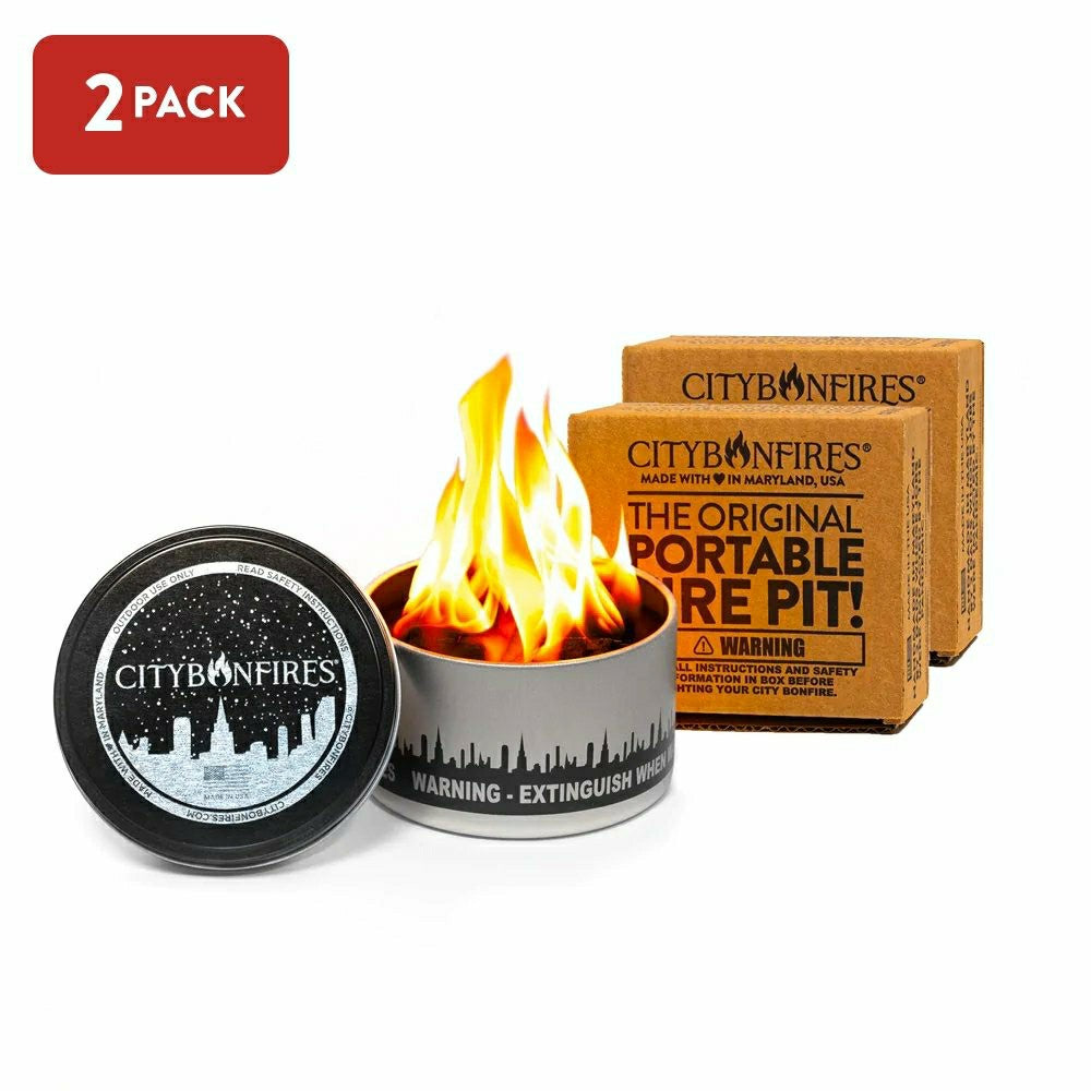 Plow & Hearth City Bonfire Portable Fire Pit