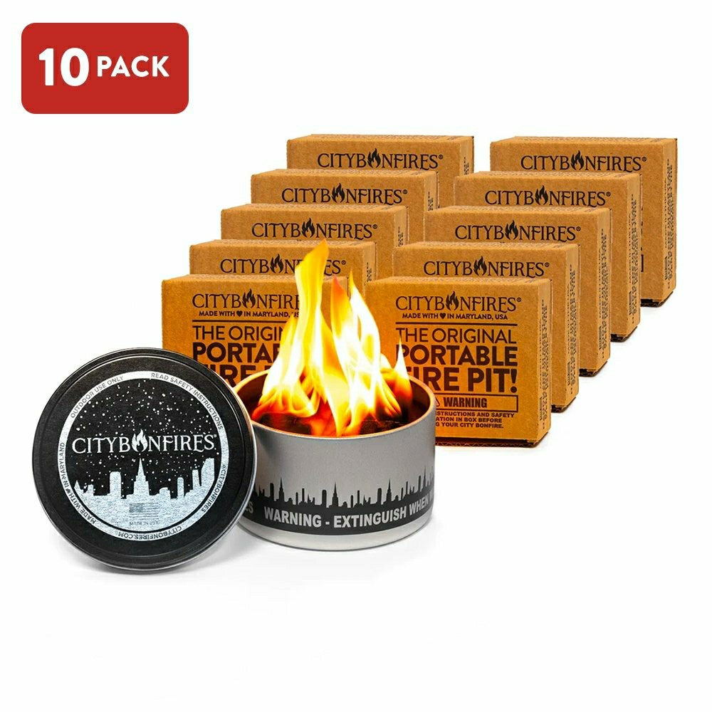 Plow & Hearth City Bonfire Portable Fire Pit
