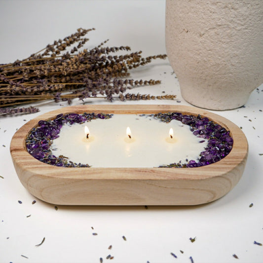 Plow & Hearth Dough Bowl Soy Candle Kit