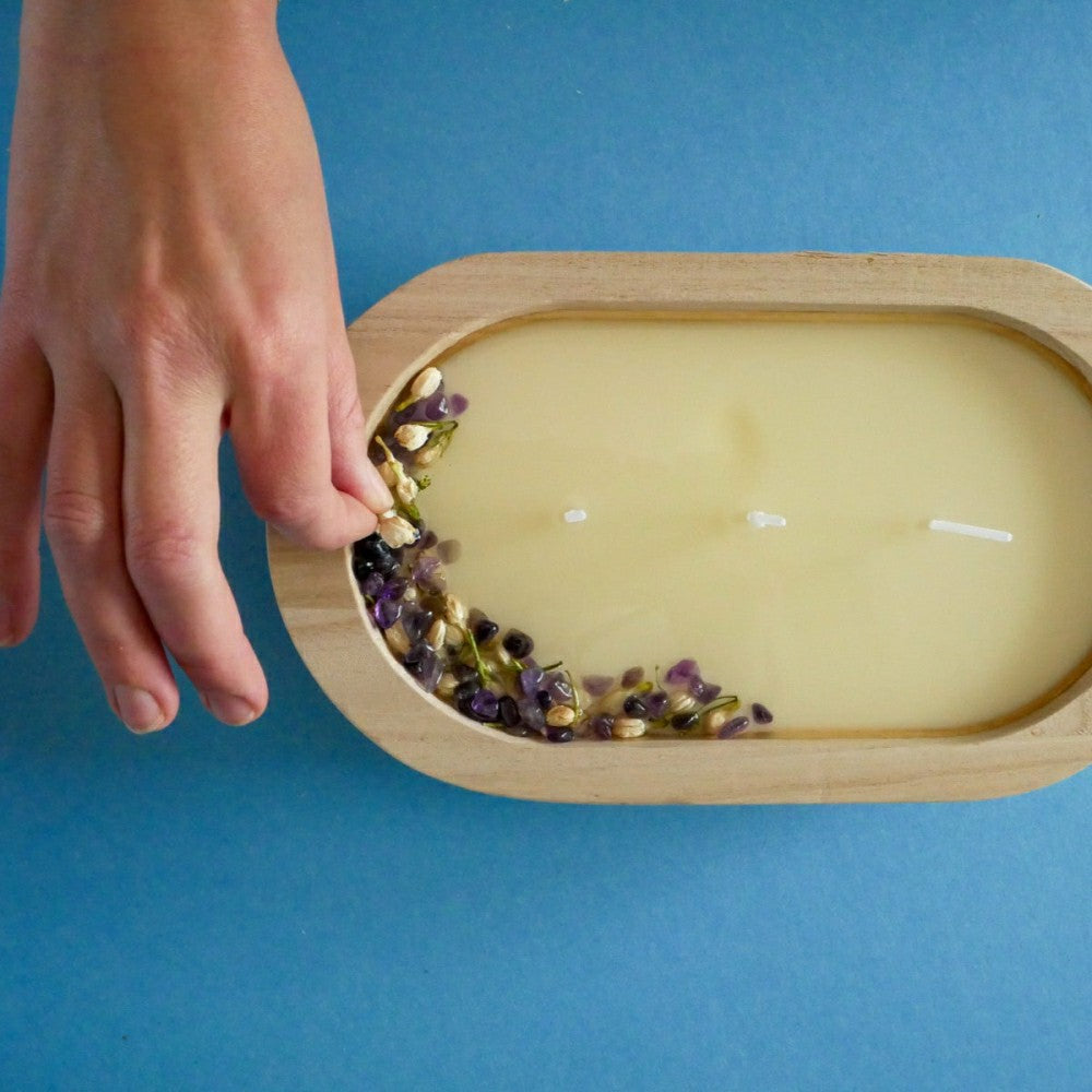 Plow & Hearth Dough Bowl Soy Candle Kit