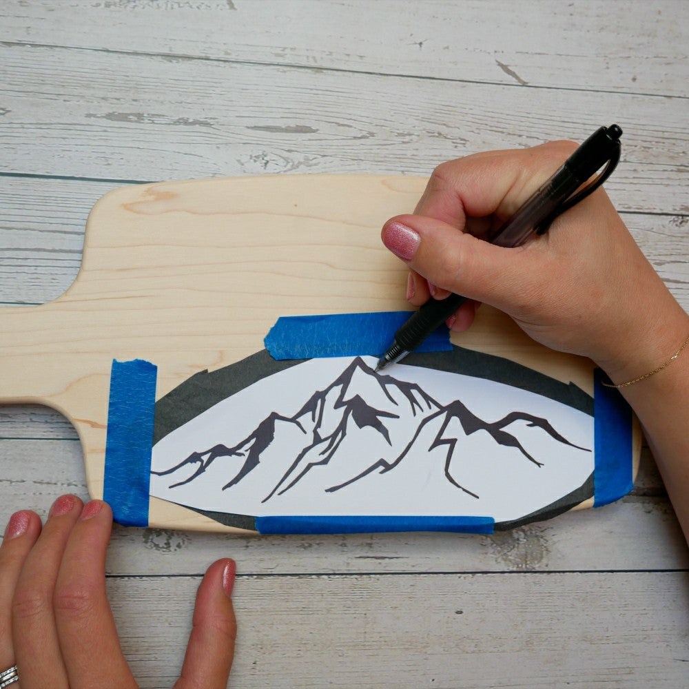 Plow & Hearth Wood Burned Cutting Board Kit