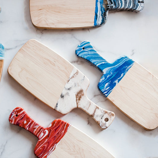 Plow & Hearth Marbled Resin Wood Board