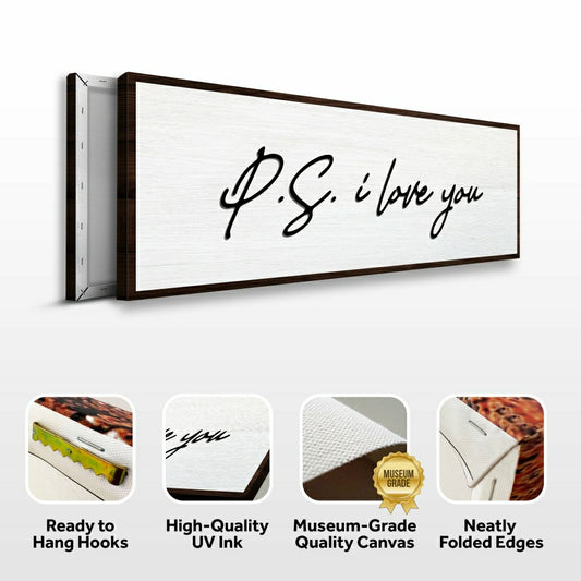 Plow & Hearth P.S. I Love You Typography Sign