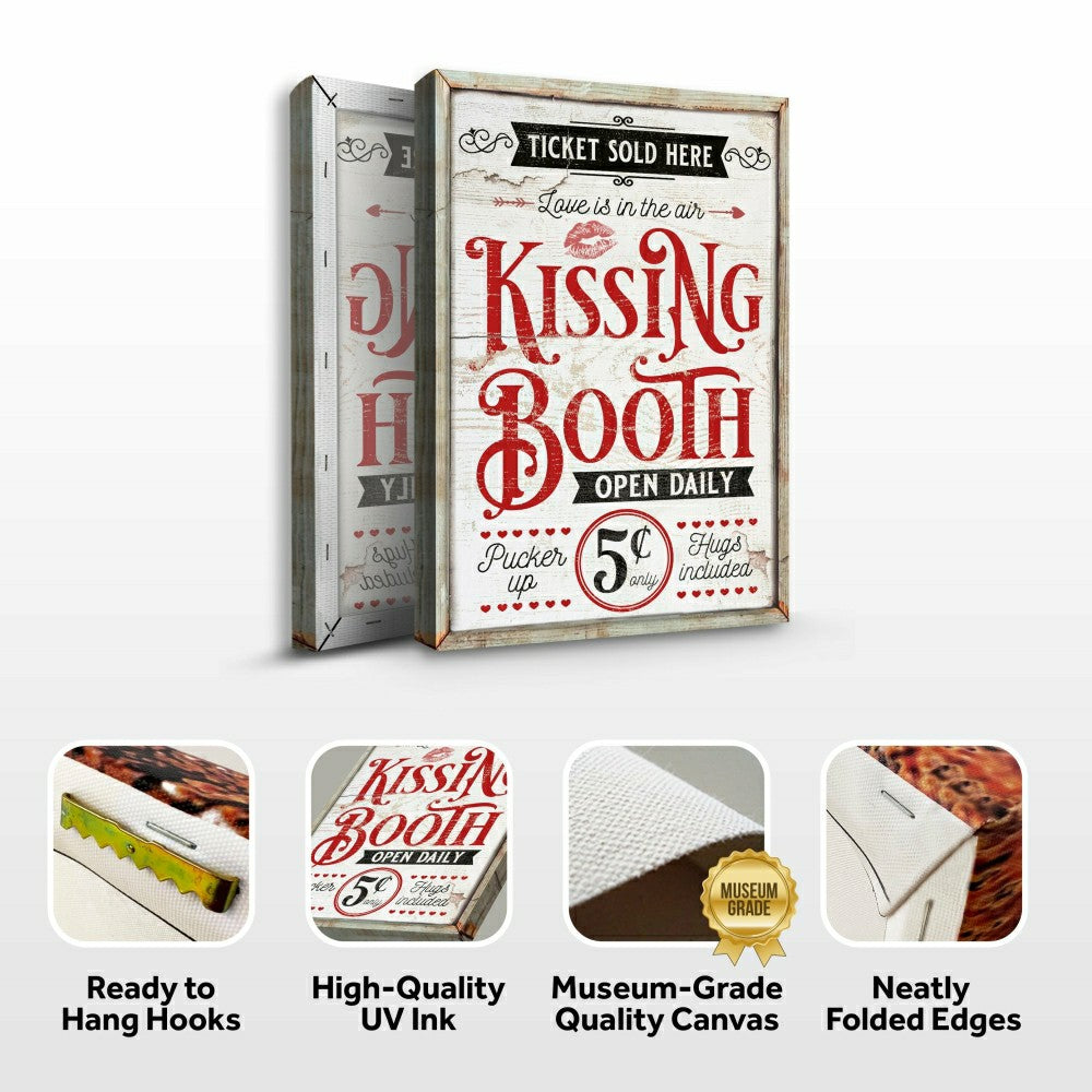 Plow & Hearth Kissing Booth Sign