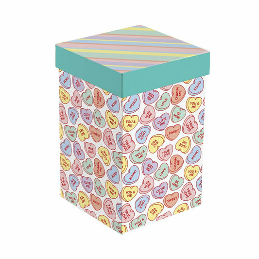 Plow & Hearth Valentine's Day Ceramic Perfect Cup, Candies, 17oz, Gift Box