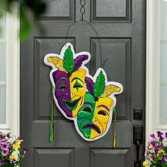 Plow & Hearth Mardi Gras Theater Mask Estate Door Décor