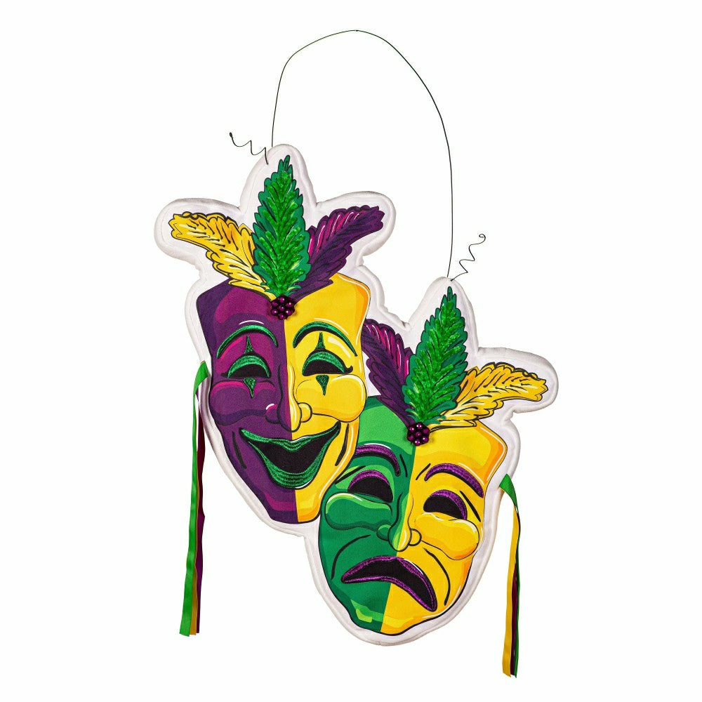 Plow & Hearth Mardi Gras Theater Mask Estate Door Décor