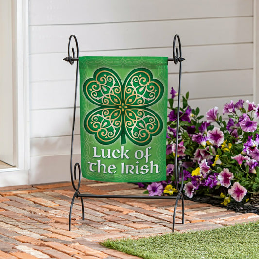 Plow & Hearth Luck Of The Irish Suede Garden Flag