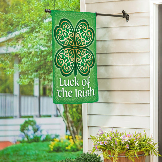 Plow & Hearth Luck Of The Irish Suede House Flag