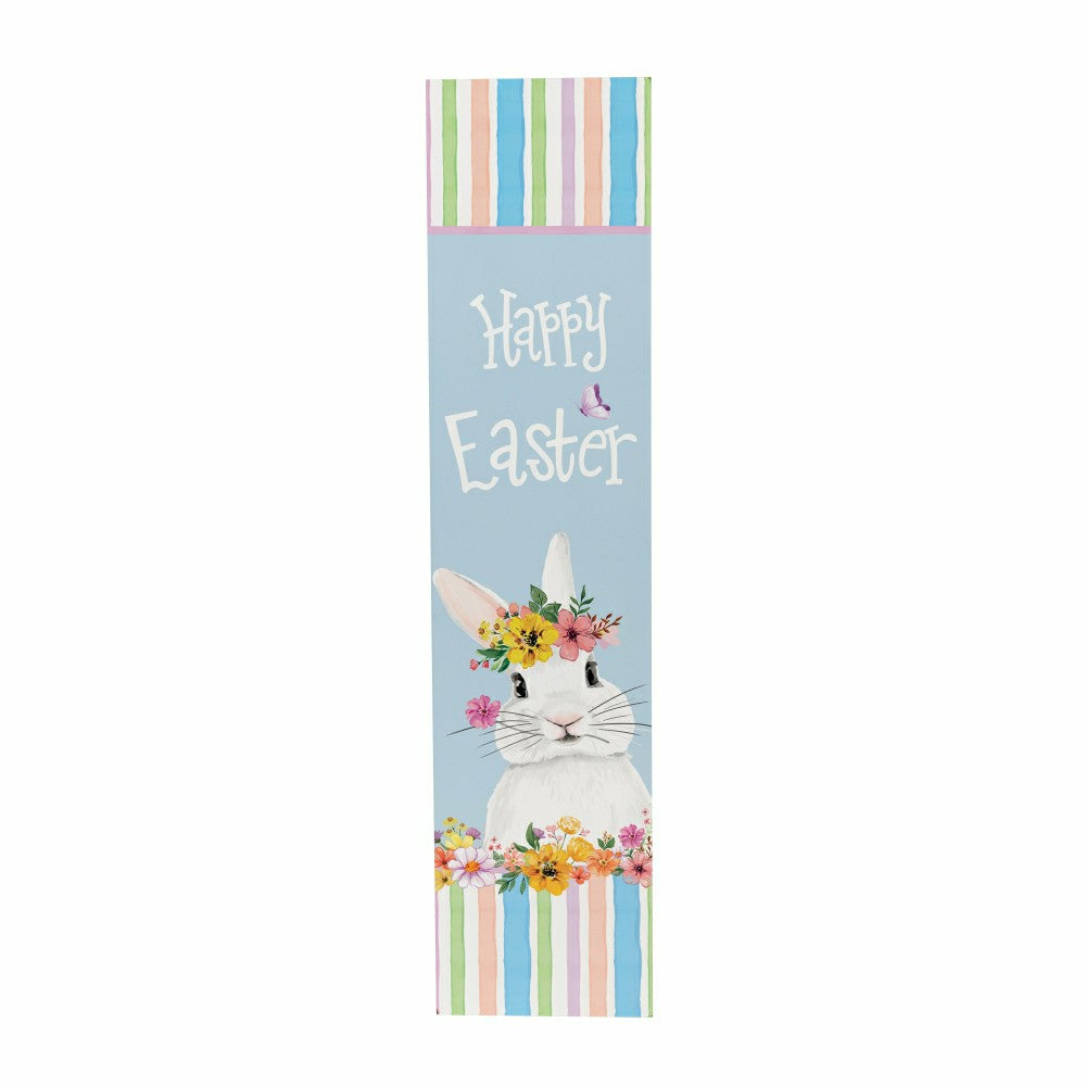 Plow & Hearth Bunny Blooms Garden Decor, Porch Leaner, Easter, 10.75" L x 46" H