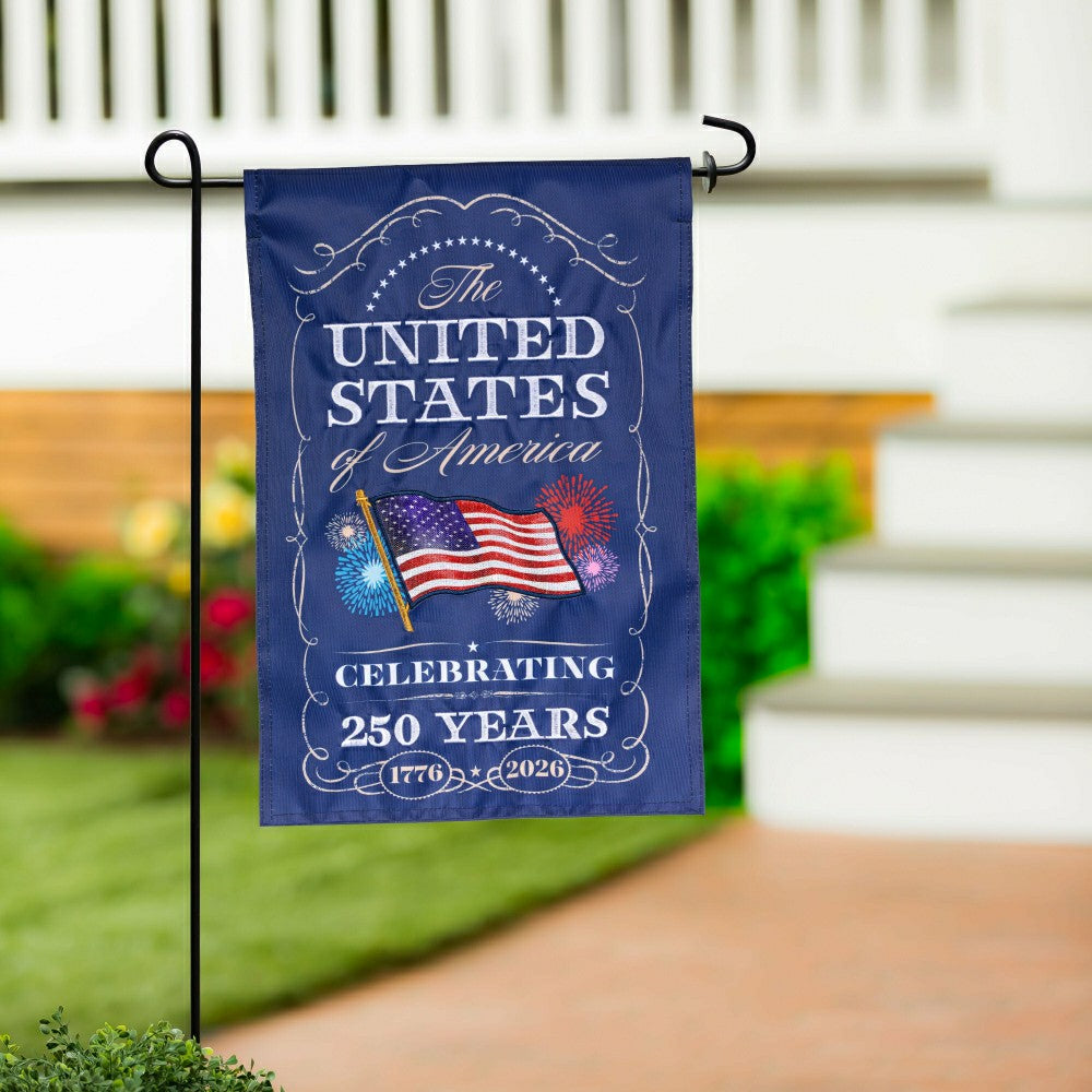 Plow & Hearth 250th Anniversary Celebration Applique Garden Flag