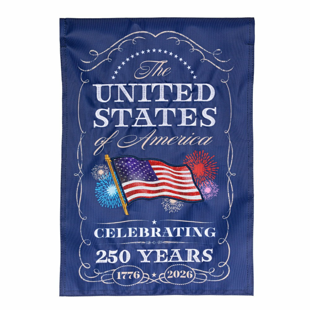 Plow & Hearth 250th Anniversary Celebration Applique Garden Flag