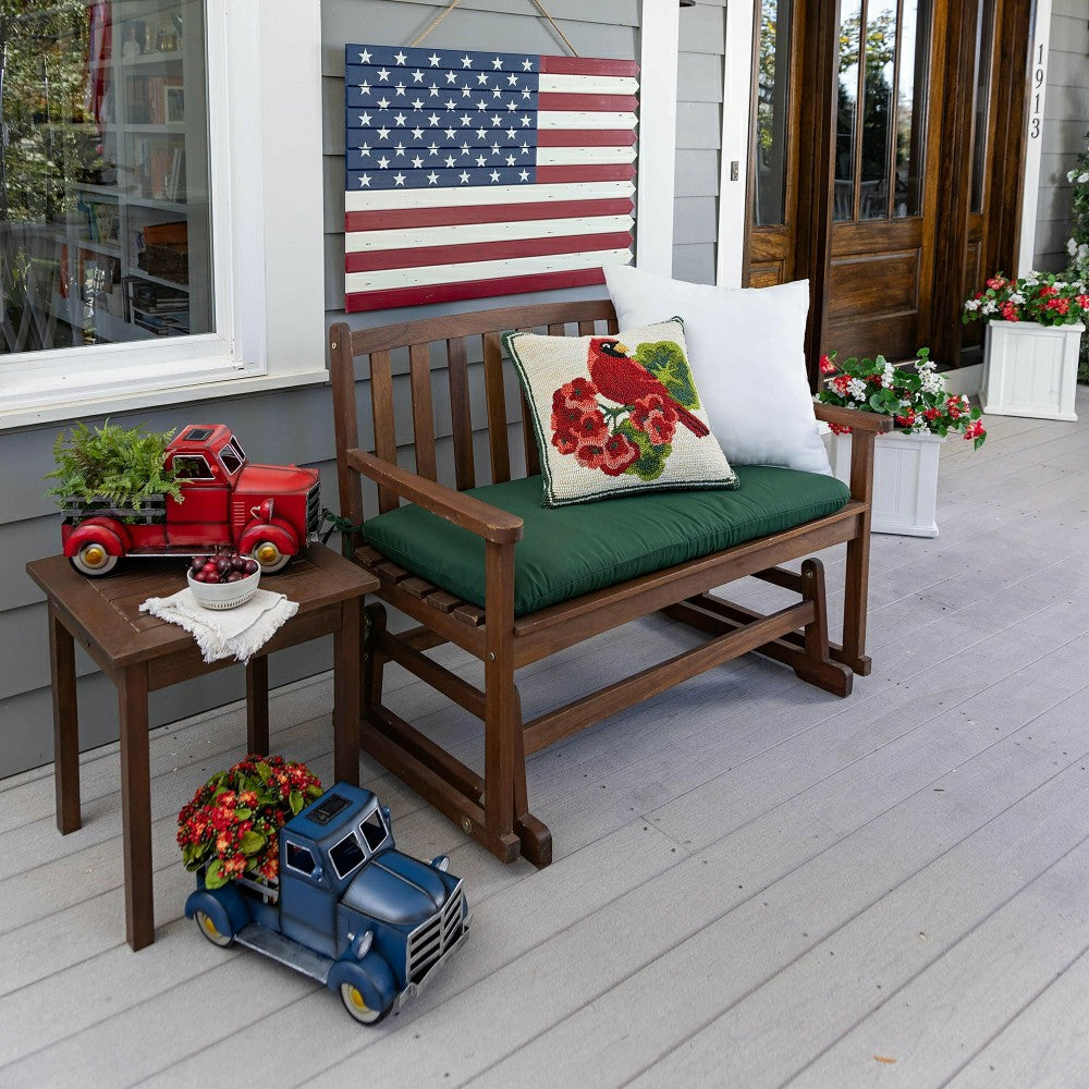 Plow & Hearth Classic American Flag Wooden Wall Art