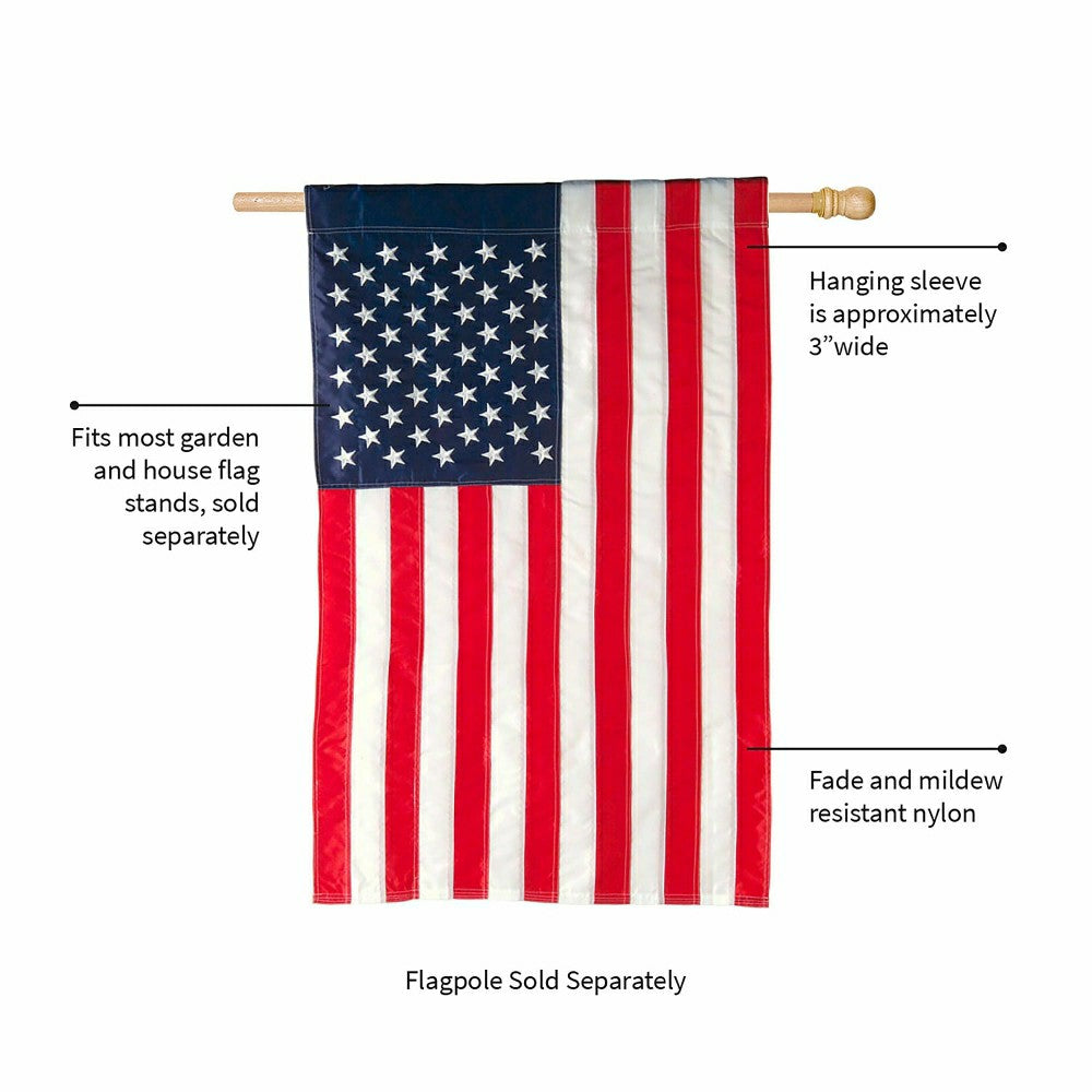 Plow & Hearth Large American Flag House Flag