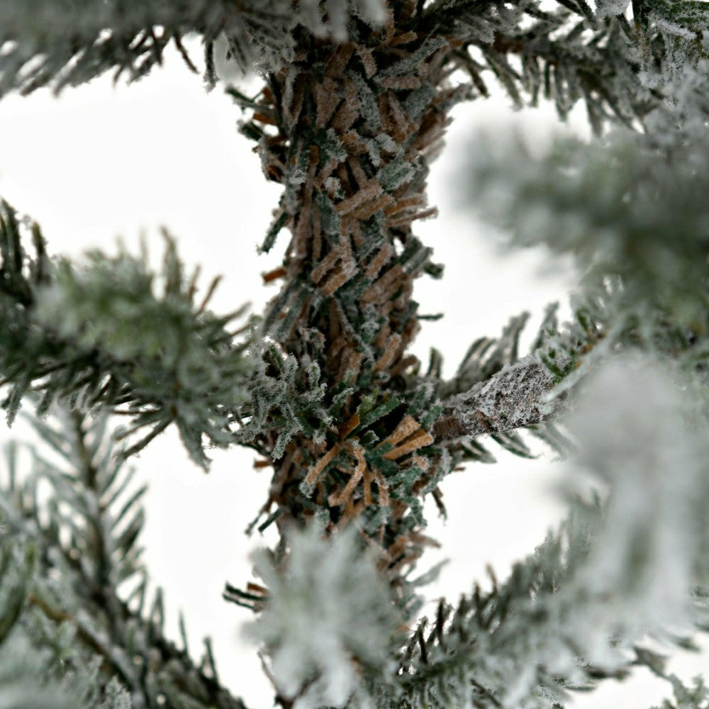 Plow & Hearth Flocked Roanoke Spruce Christmas Tree