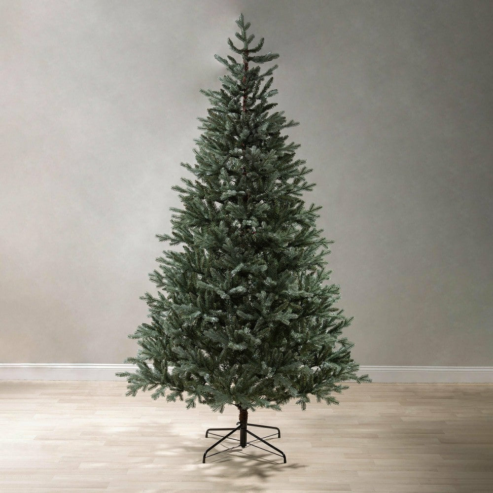 Plow & Hearth Shimmering Misty Pine Christmas Tree, 8' Tall