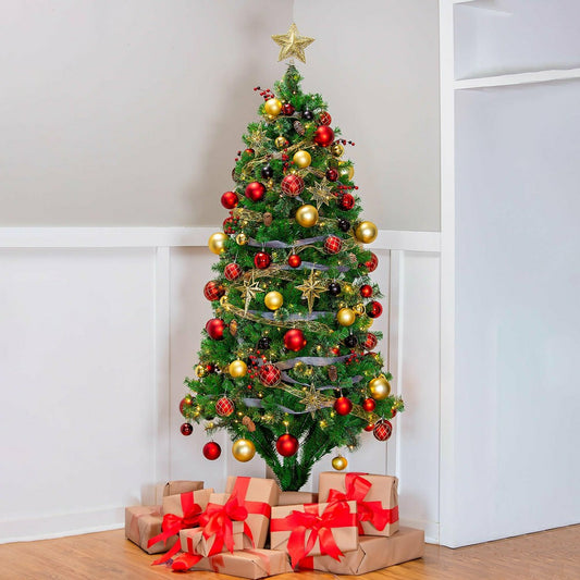 Plow & Hearth Holiday Traditions Complete Christmas Tree Kit with 250 Lights and 140