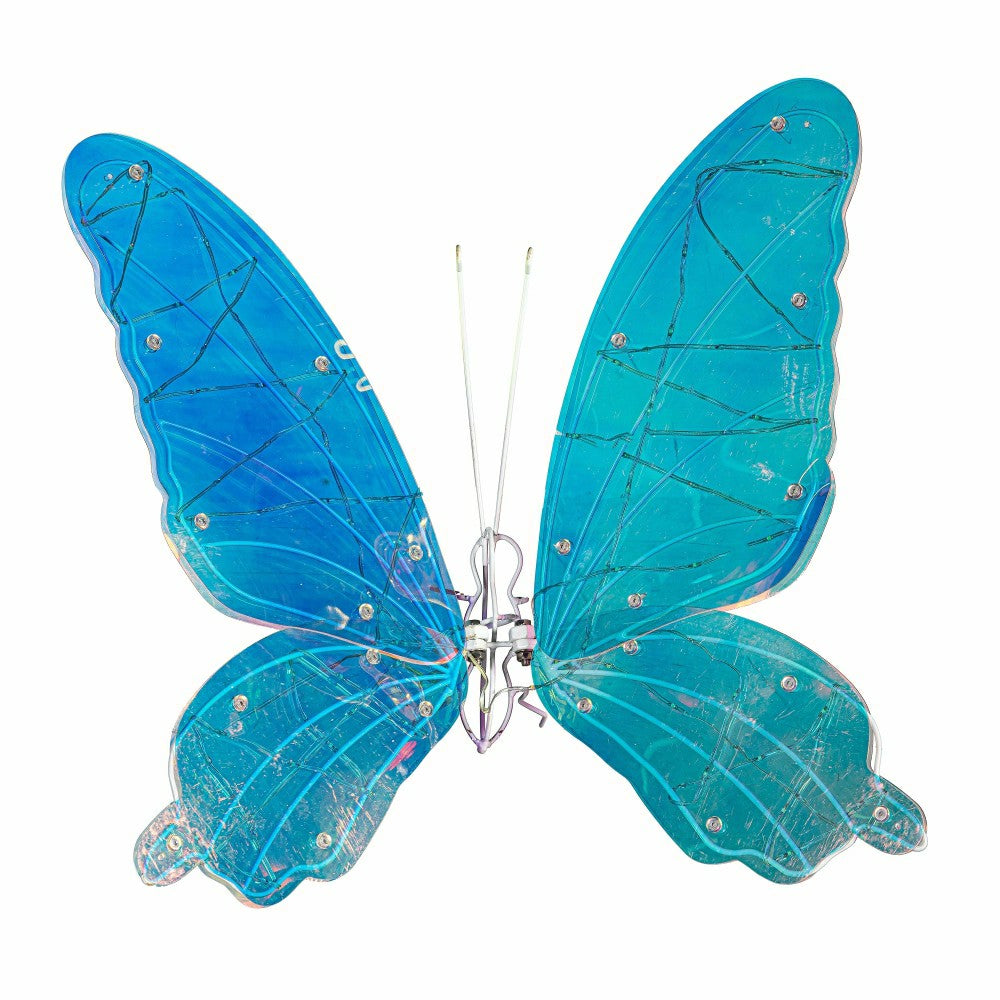 Plow & Hearth Season to Sparkle Outdoor Lamp & Lighting, LED Butterfly, 24"H