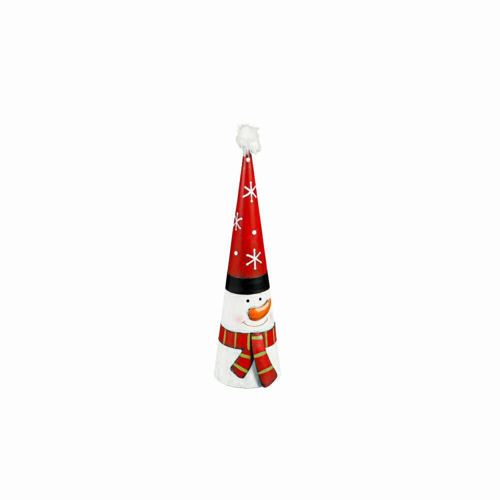 Plow & Hearth Metal Cone-Shaped Holiday Characters, Set of 3