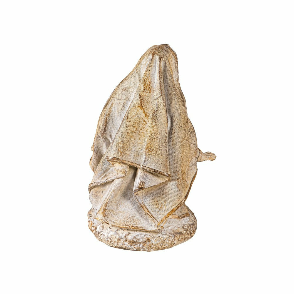 Plow & Hearth Gilded Nativity Resin Garden Statue, 9" H, Set of 10