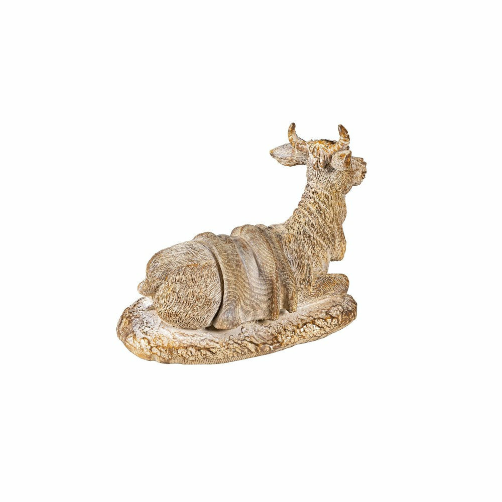 Plow & Hearth Gilded Nativity Resin Garden Statue, 9" H, Set of 10