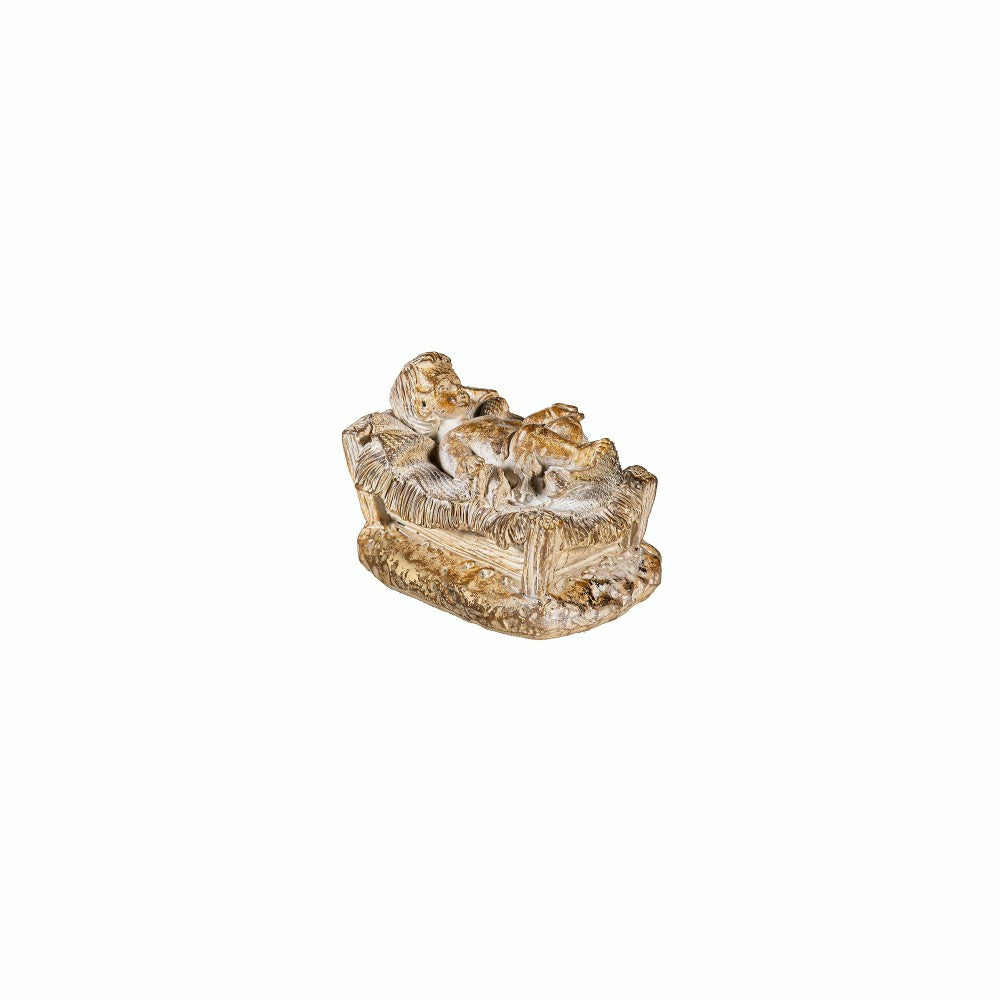 Plow & Hearth Gilded Nativity Resin Garden Statue, 9" H, Set of 10