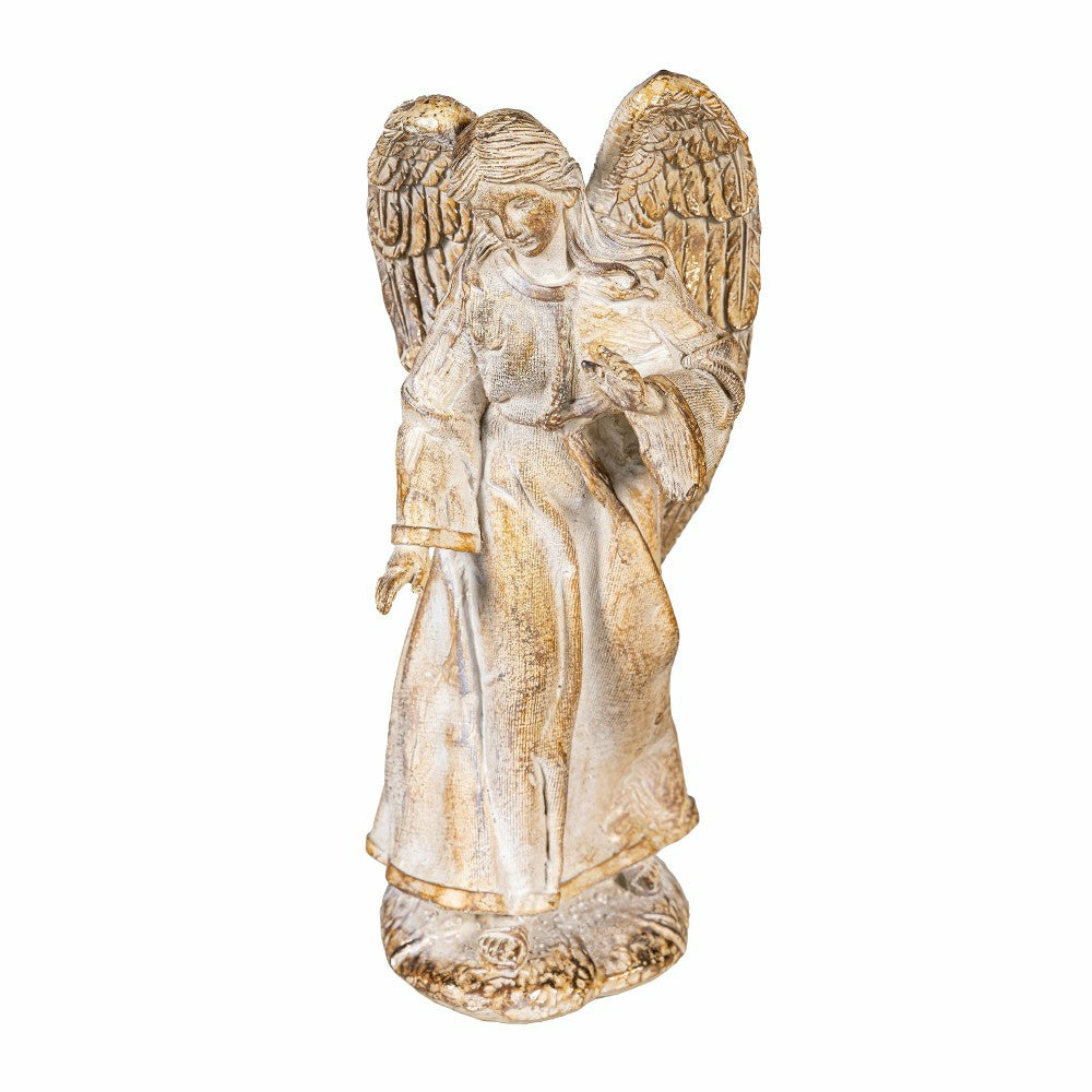Plow & Hearth Gilded Nativity Resin Garden Statue, 9" H, Set of 10