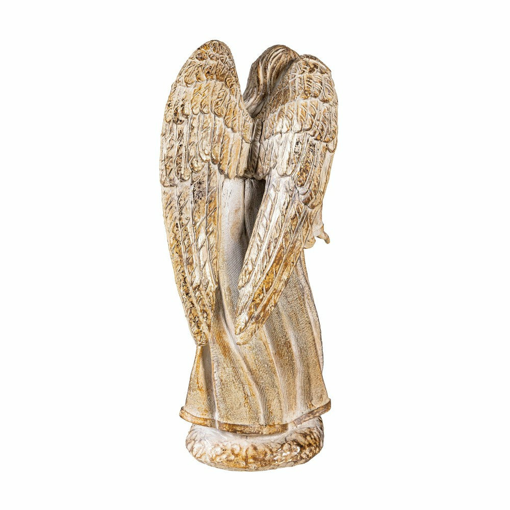 Plow & Hearth Gilded Nativity Resin Garden Statue, 9" H, Set of 10