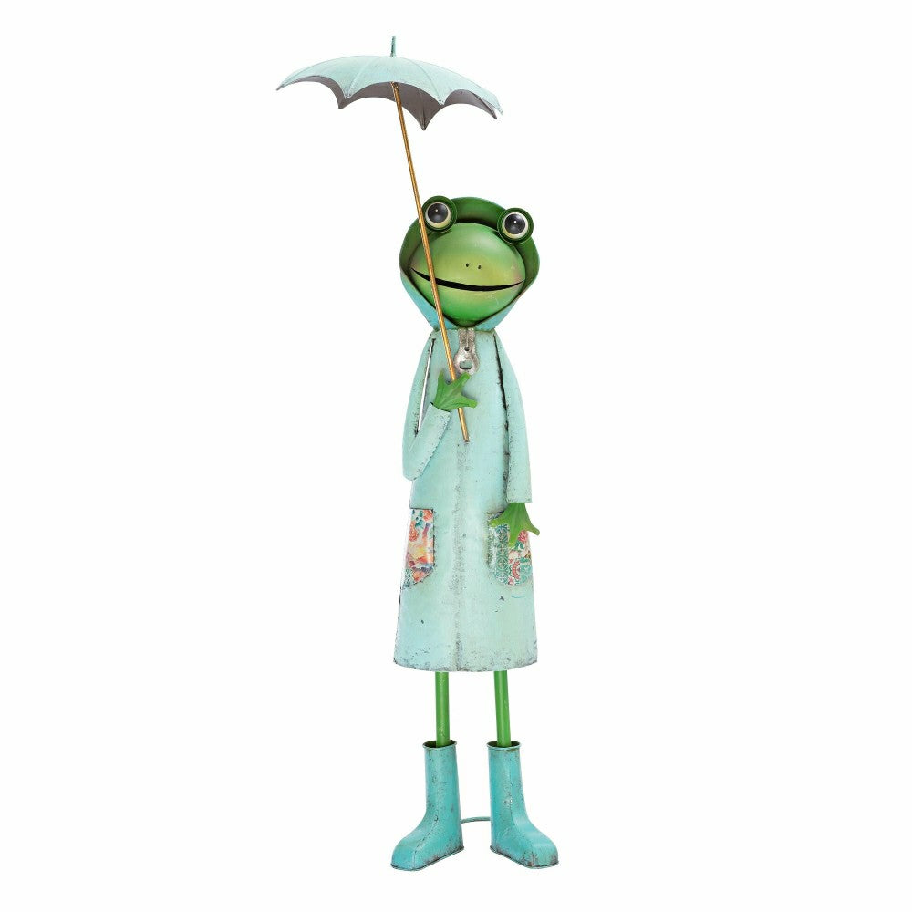 Plow & Hearth Metal Storybook Frog Garden Statue