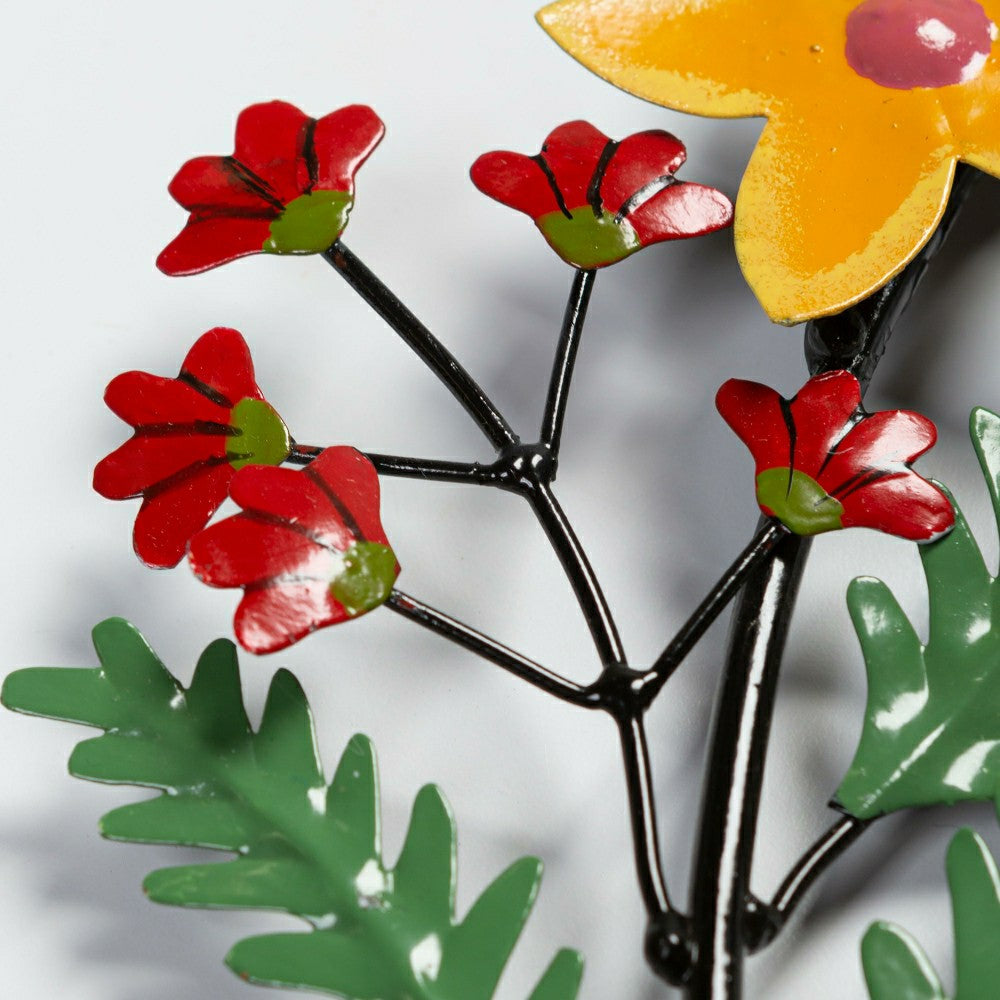 Plow & Hearth Indoor/Outdoor Floral and Berry Metal Wreath
