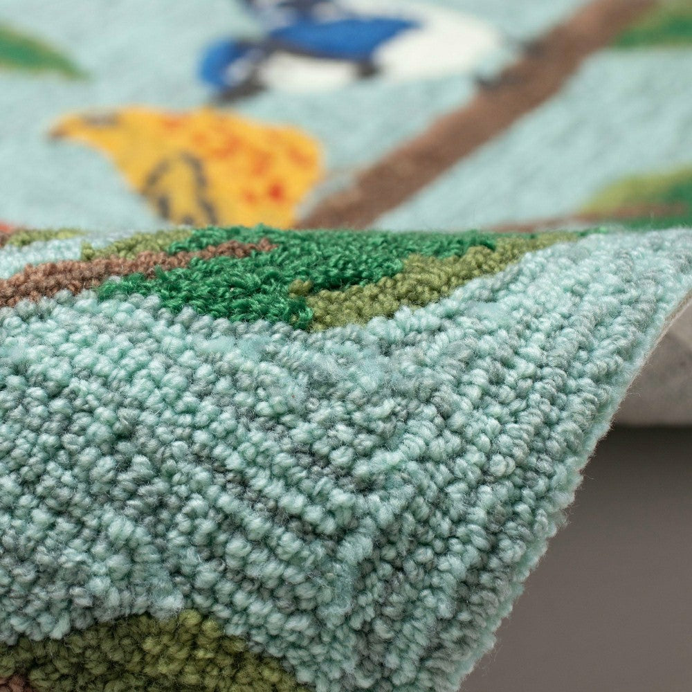 Plow & Hearth Liora Manne Frontporch Birds On A Branch Indoor/Outdoor Rug