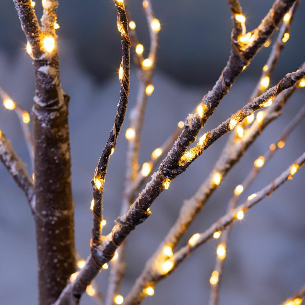 Plow & Hearth Large Indoor/Outdoor Birch Tree with 600 Warm White Lights