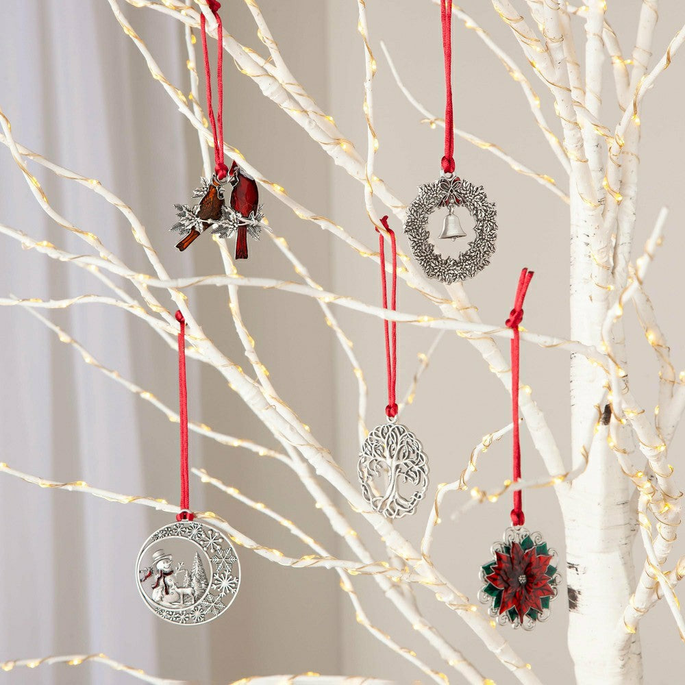Plow & Hearth Large Indoor/Outdoor Birch Tree with 600 Warm White Lights