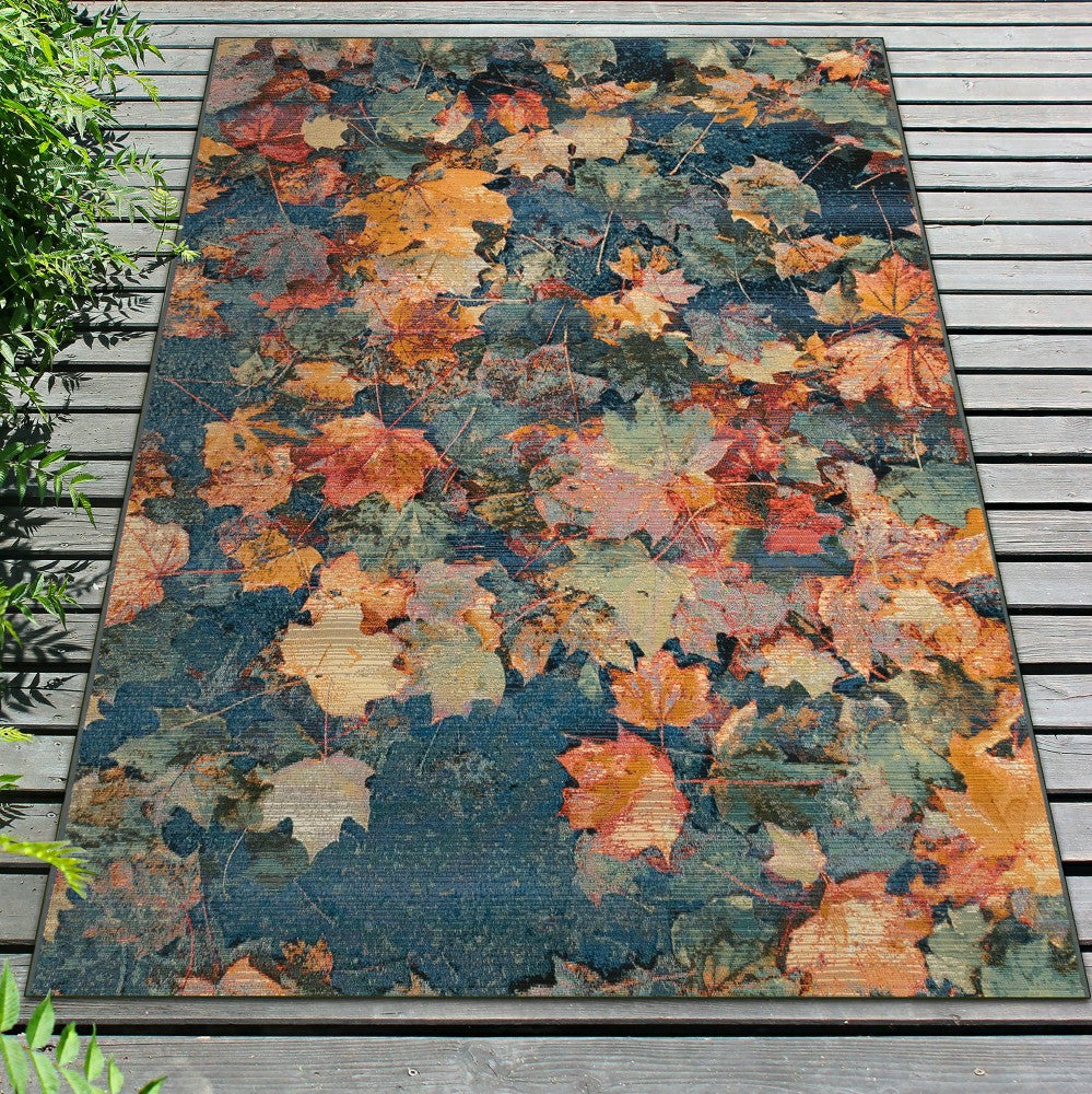 Plow & Hearth Autumn Leaves Rug