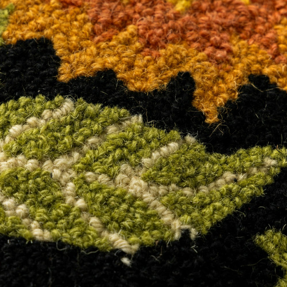 Plow & Hearth Kinley 16" Sunflower Harvest Wool Pillow
