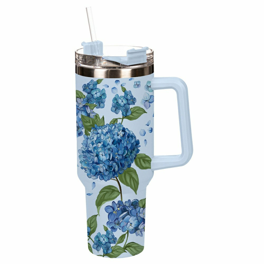 Plow & Hearth VivaStyle Hydrangea Haven Tumblers Stainless Steel Canyon Cup