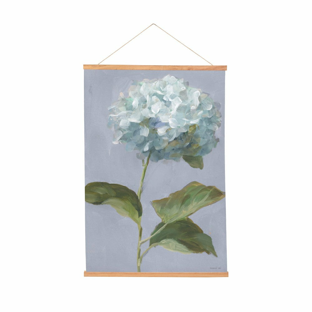 Plow & Hearth VivaStyle Hydrangea Haven Indoor Wall Décor Canvas Tapestry, Hydrangea