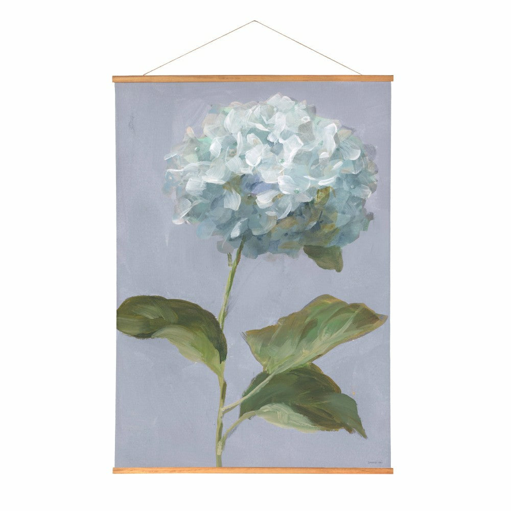 Plow & Hearth VivaStyle Hydrangea Haven Indoor Wall Décor Canvas Tapestry, Hydrangea