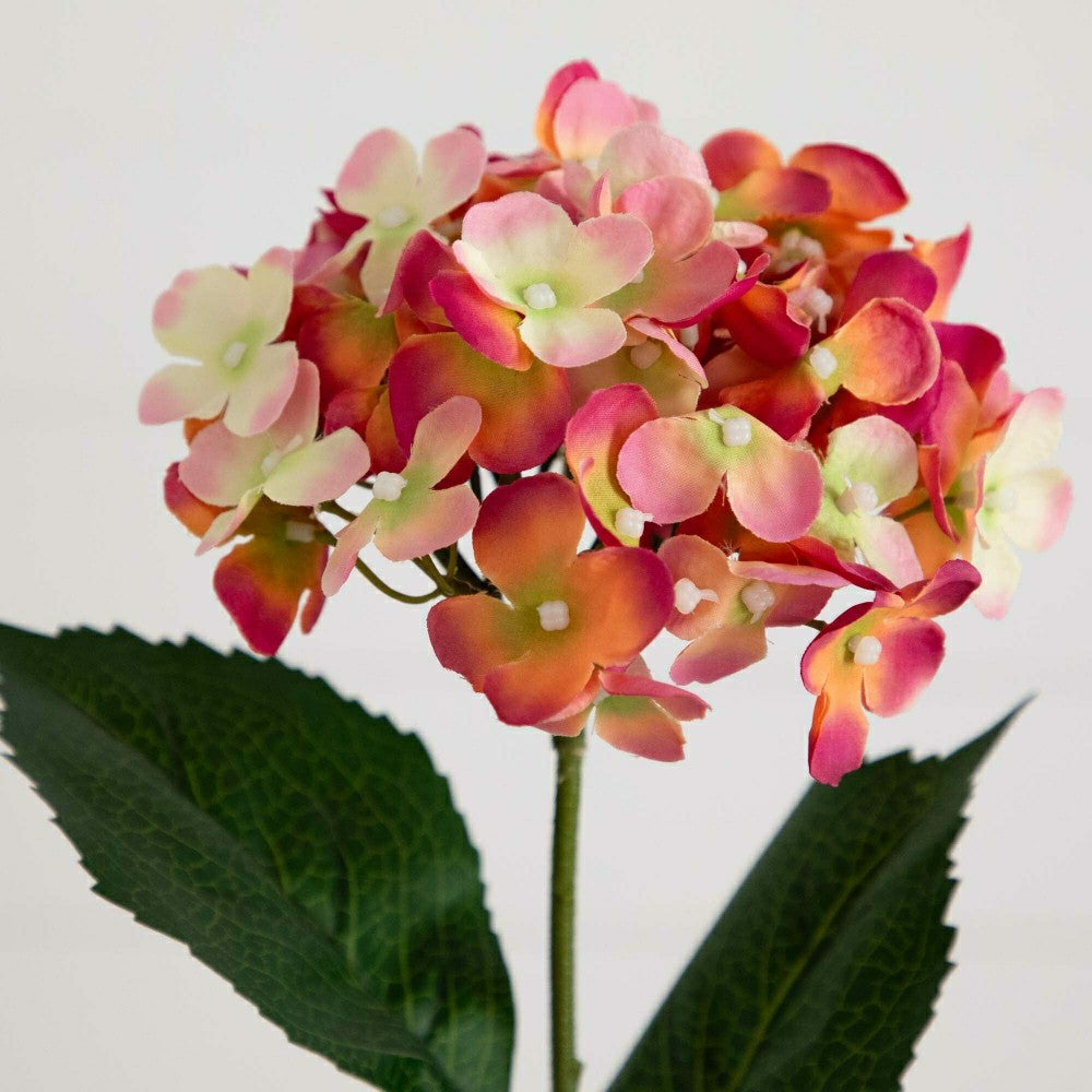 Plow & Hearth 20" Artificial Hydrangea Flower Stem, Set of 3