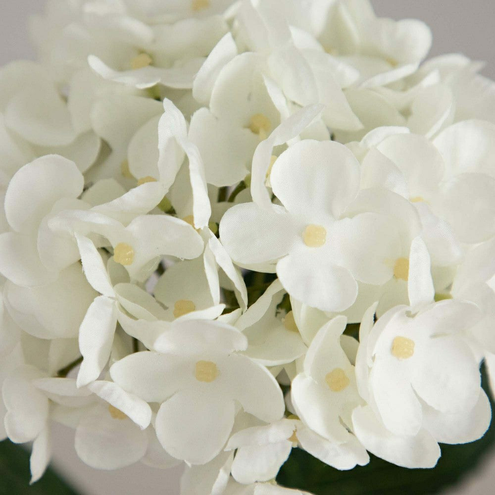 Plow & Hearth 20" Artificial Hydrangea Flower Stem, Set of 3