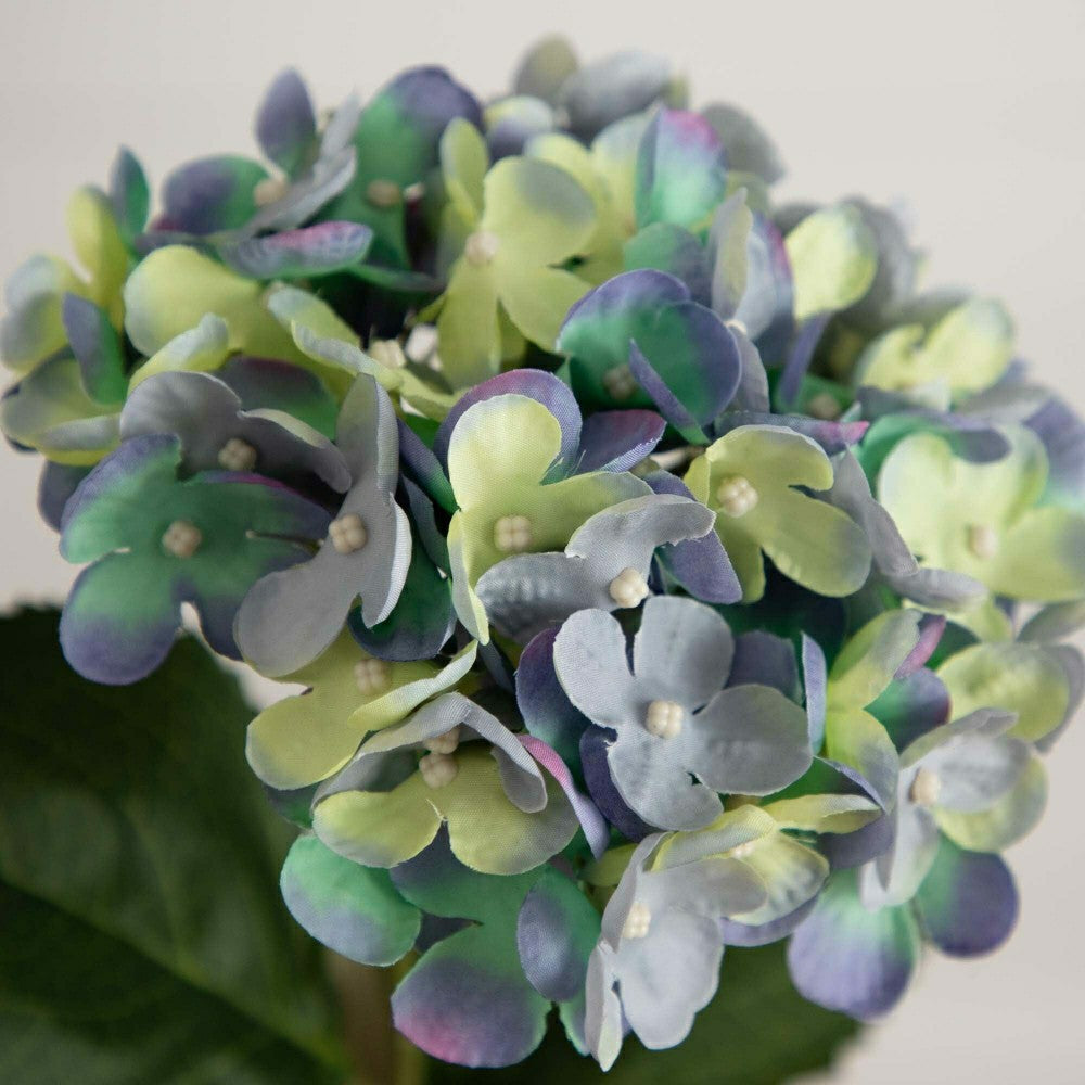Plow & Hearth 20" Artificial Hydrangea Flower Stem, Set of 3