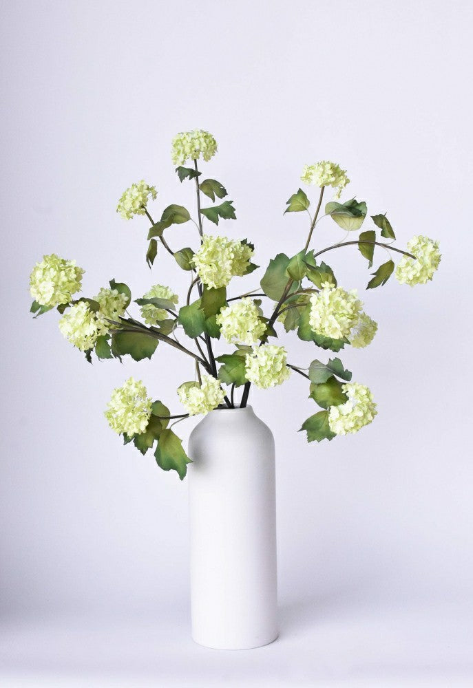 Plow & Hearth 30" Faux Green Snowball Hydrangea Stem