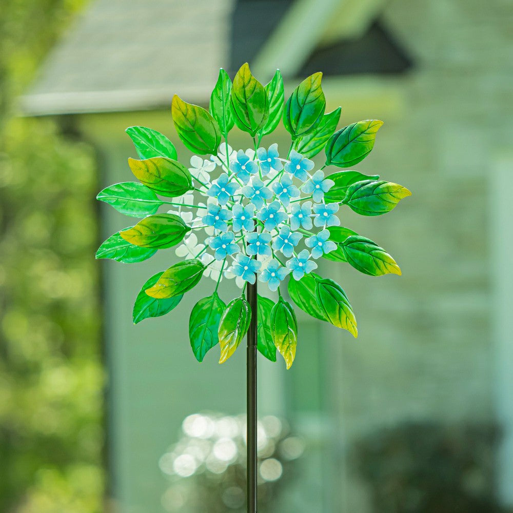 Plow & Hearth Metal Hydrangea Spinner 74"H