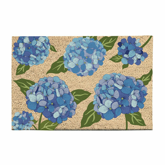 Plow & Hearth VivaStyle Coir Mat, 30"Lx17.5"H, Hydrangea Haven