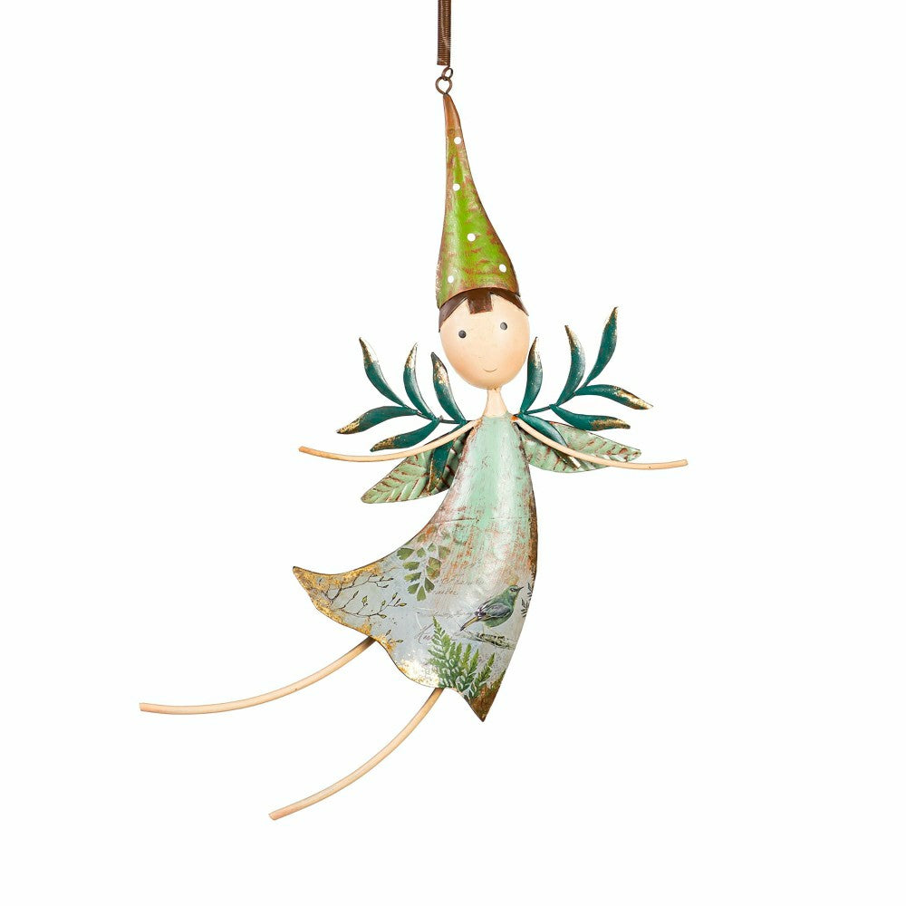 Plow & Hearth Metal Fairies Hanging Décor, Set of 2