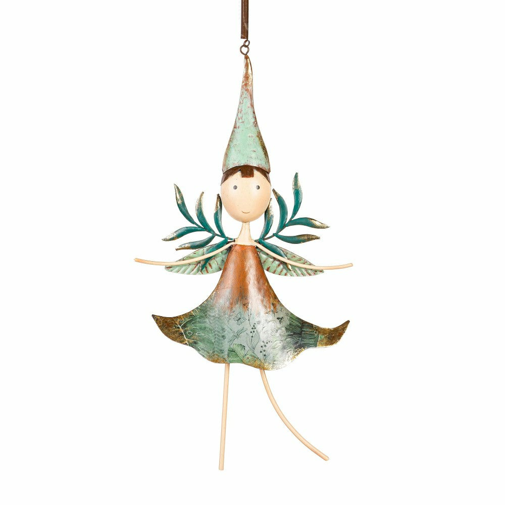 Plow & Hearth Metal Fairies Hanging Décor, Set of 2