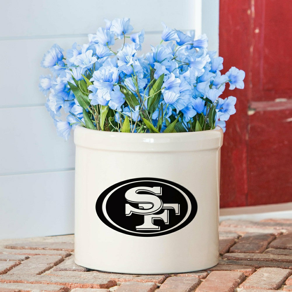 Plow & Hearth NFL Team Logo Stoneware Crock